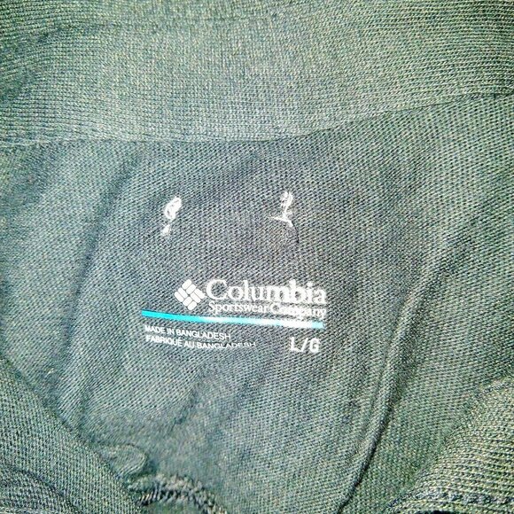 Columbia Easygoing Shirt Black Women Tab Sleeves Button Front Size Large - Picture 4 of 6